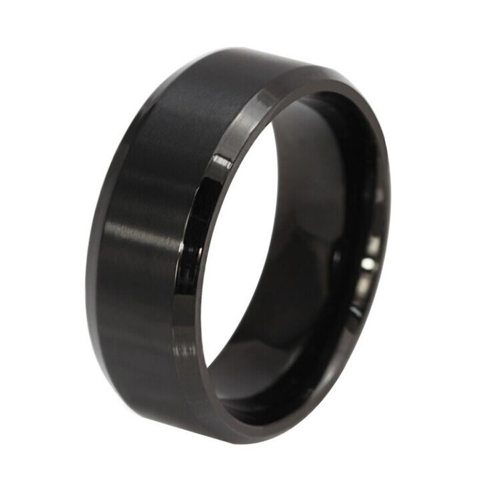 Stainless Steel Ring Titanium, Silver, Black, and Gold