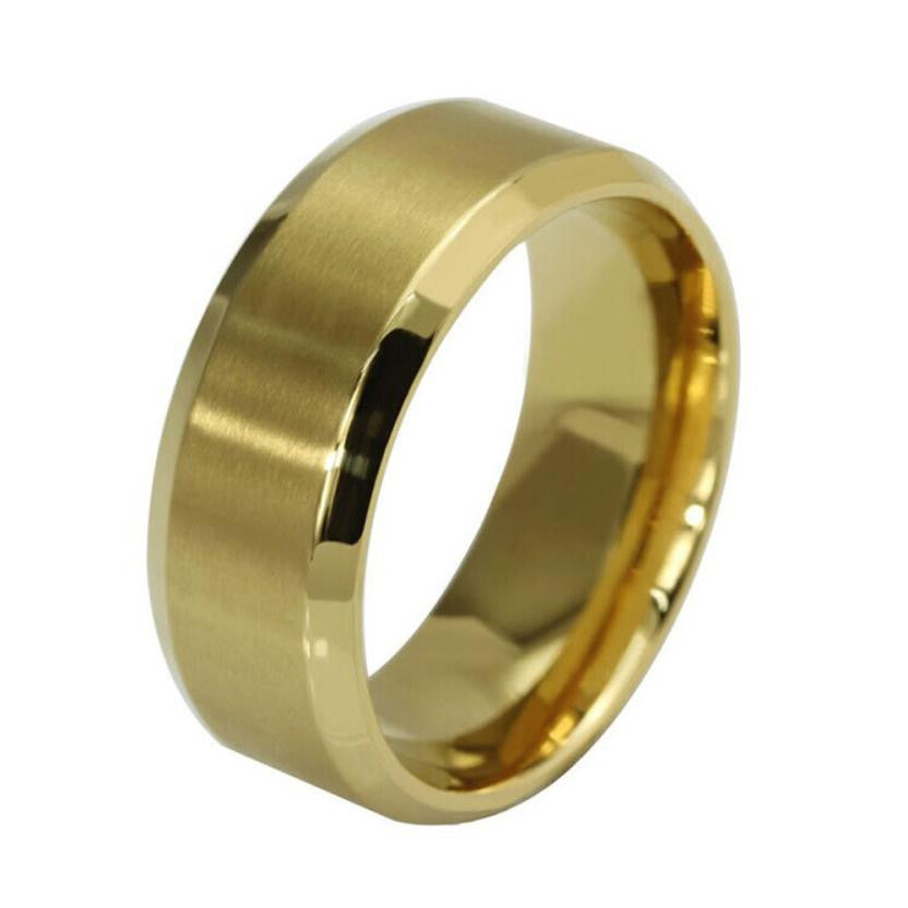 Stainless Steel Ring Titanium, Silver, Black, and Gold