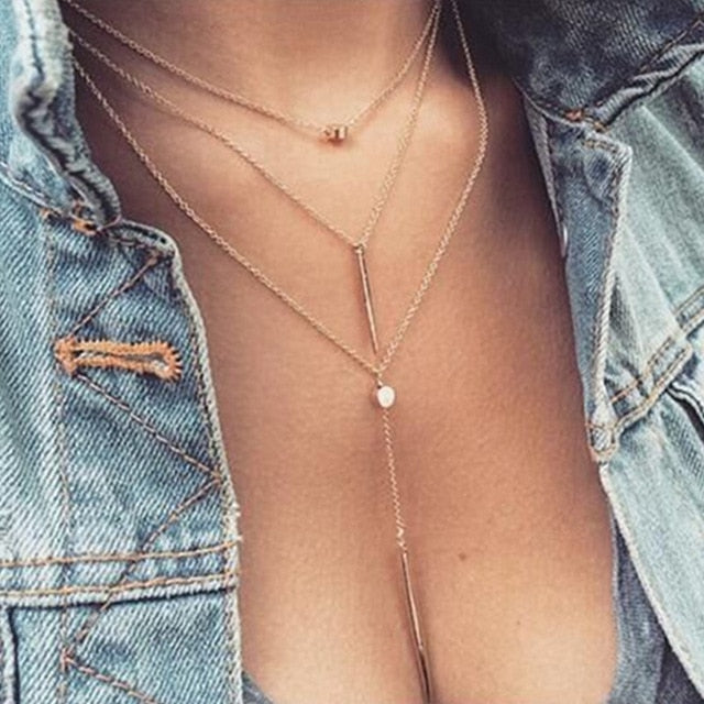Multi layer Boho necklace