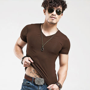 V neck Men's T Shirt