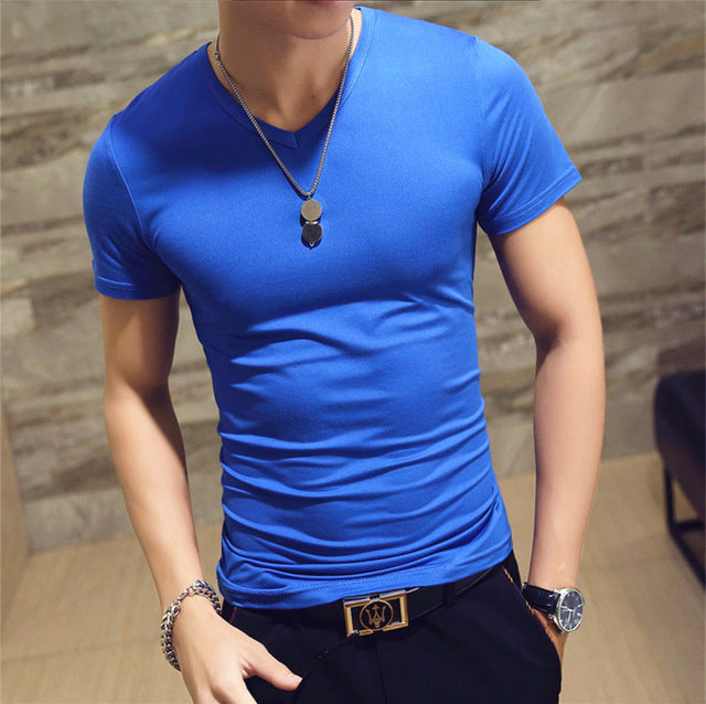 V neck Men's T Shirt