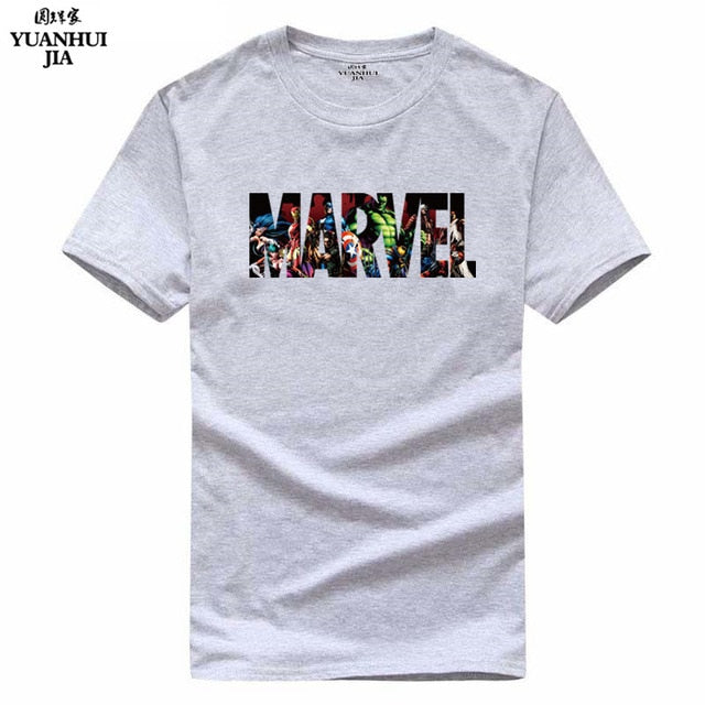 2017 New Fashion MARVEL t-Shirt men cotton short sleeves Casual male tshirt marvel t shirts men tops tees Free shipping