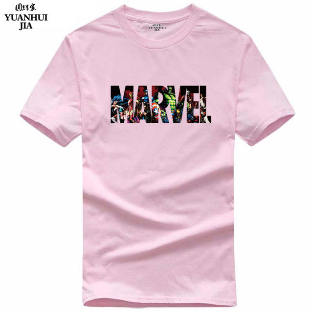 2017 New Fashion MARVEL t-Shirt men cotton short sleeves Casual male tshirt marvel t shirts men tops tees Free shipping