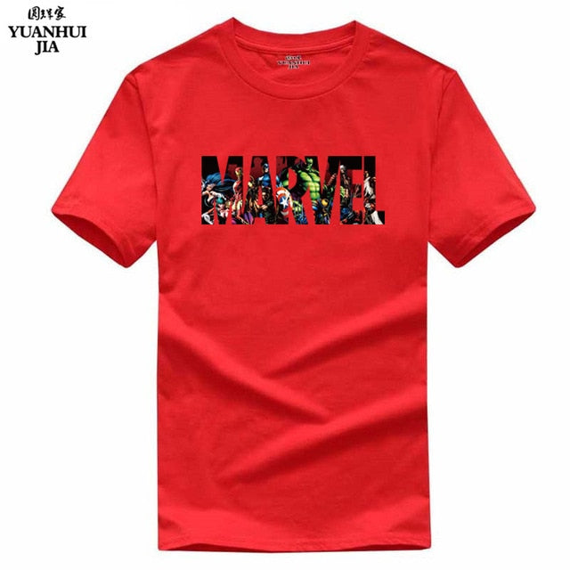 2017 New Fashion MARVEL t-Shirt men cotton short sleeves Casual male tshirt marvel t shirts men tops tees Free shipping