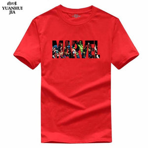 2017 New Fashion MARVEL t-Shirt men cotton short sleeves Casual male tshirt marvel t shirts men tops tees Free shipping