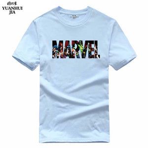 2017 New Fashion MARVEL t-Shirt men cotton short sleeves Casual male tshirt marvel t shirts men tops tees Free shipping