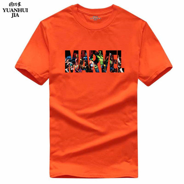 2017 New Fashion MARVEL t-Shirt men cotton short sleeves Casual male tshirt marvel t shirts men tops tees Free shipping