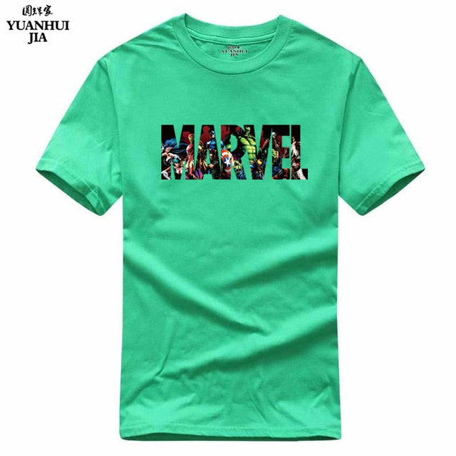 2017 New Fashion MARVEL t-Shirt men cotton short sleeves Casual male tshirt marvel t shirts men tops tees Free shipping