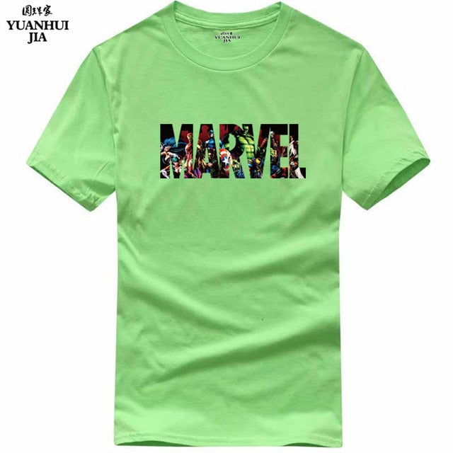 2017 New Fashion MARVEL t-Shirt men cotton short sleeves Casual male tshirt marvel t shirts men tops tees Free shipping