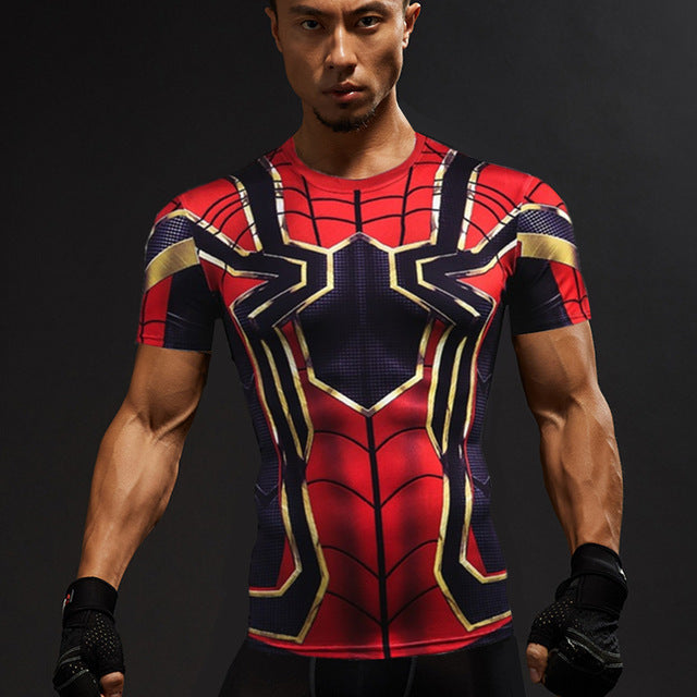 Skull Head/Superhero Fitness T Shirt