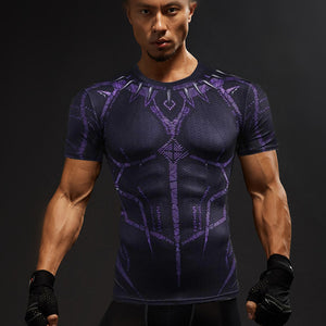 Skull Head/Superhero Fitness T Shirt
