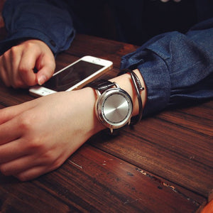 Leather Waterproof LED Watch