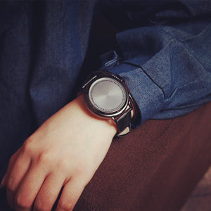 Leather Waterproof LED Watch