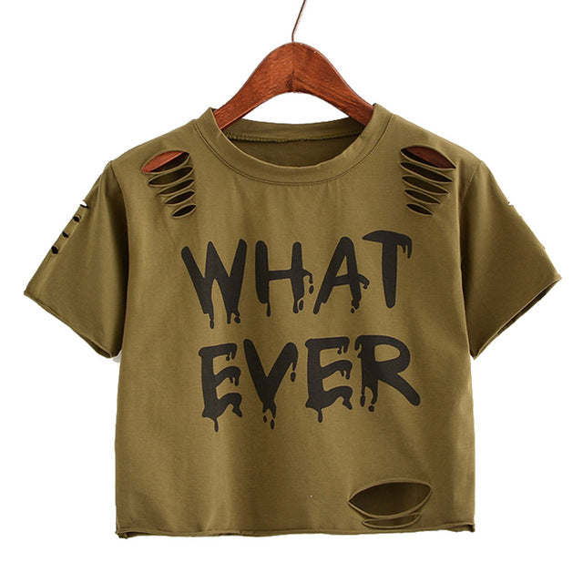 WHAT EVER Crop Top