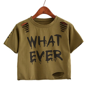 WHAT EVER Crop Top