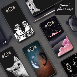 EKDME Phone Case For Samsung Galaxy S9 S8 Plus S7 S6 Edge Note 8 J7 J5 J3 2017 2016 Fundas Silicon TPU Bumper Back Cover Armor