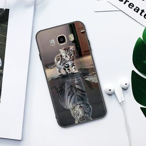 EKDME Phone Case For Samsung Galaxy S9 S8 Plus S7 S6 Edge Note 8 J7 J5 J3 2017 2016 Fundas Silicon TPU Bumper Back Cover Armor