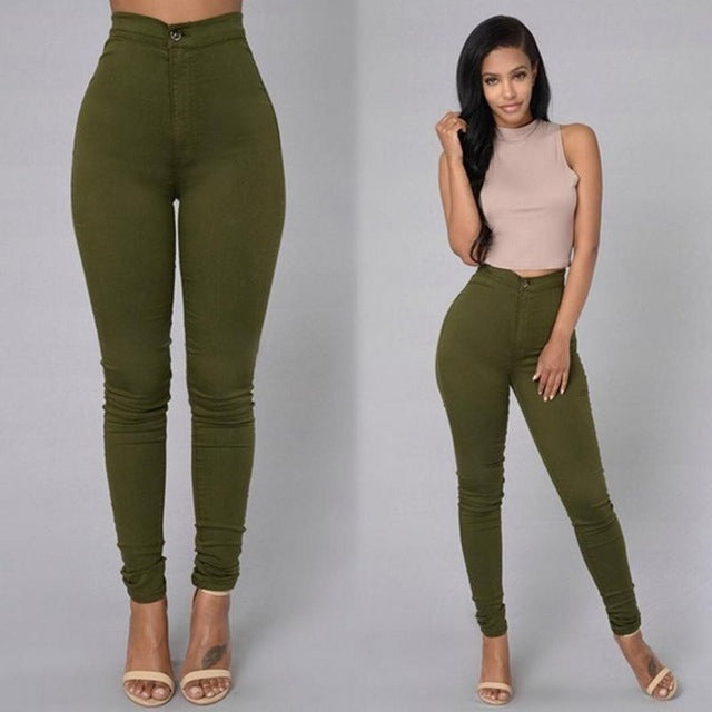 High Waist Elastic Leggings