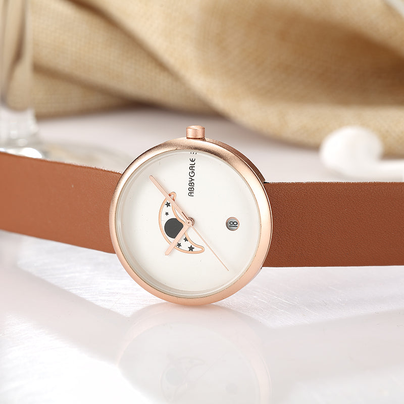 Unisex Moon Minimalist Watch