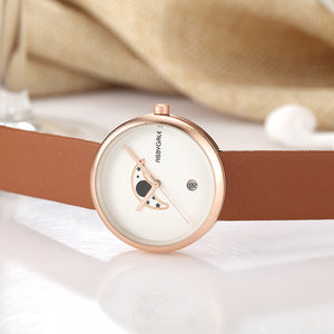 Unisex Moon Minimalist Watch