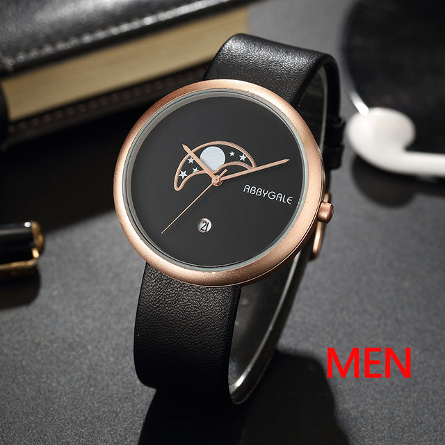 Unisex Moon Minimalist Watch