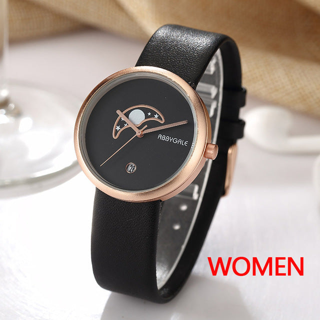 Unisex Moon Minimalist Watch