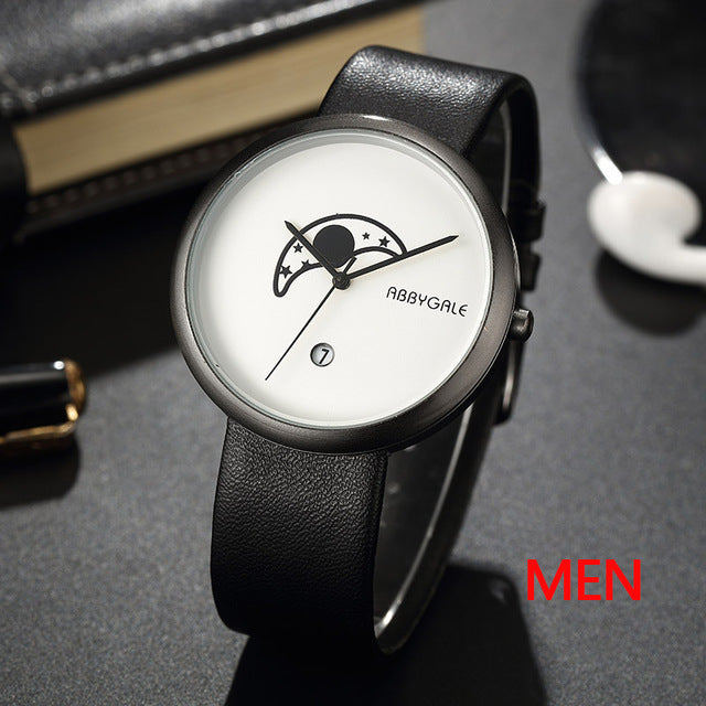 Unisex Moon Minimalist Watch