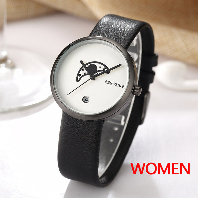 Unisex Moon Minimalist Watch