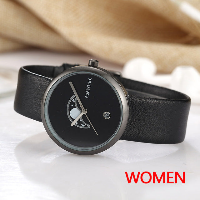 Unisex Moon Minimalist Watch