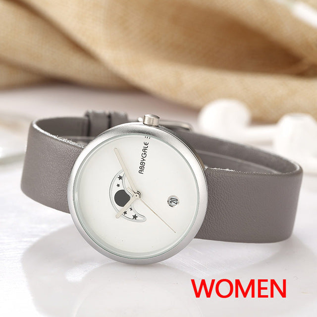 Unisex Moon Minimalist Watch