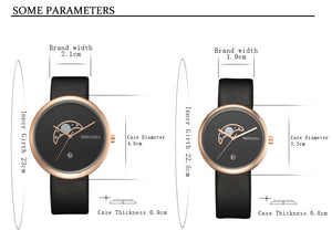 Unisex Moon Minimalist Watch