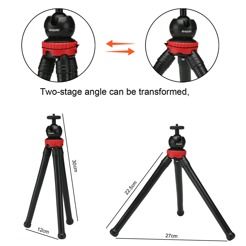 GAQOU Octopus Tripod For iPhone DSLR Camera Gopro
