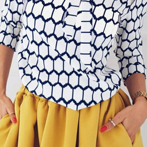 Hot White Snake Skin Blouse