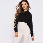 Sexy Long Sleeve Cropped Hoodie