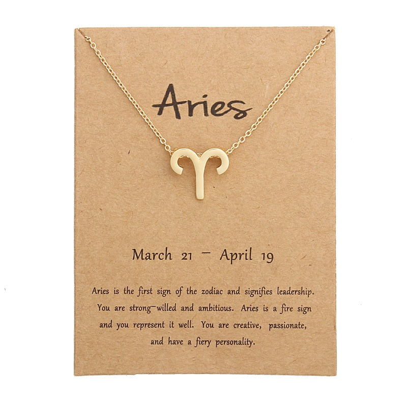 Zodiac Sign Necklace for Women