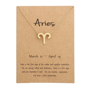 Zodiac Sign Necklace for Women