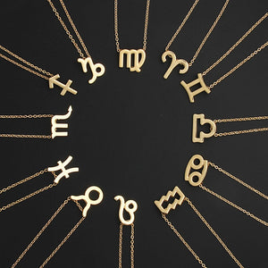 Zodiac Sign Necklace for Women