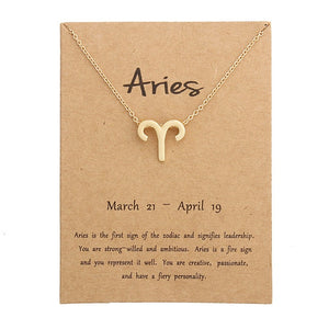 Zodiac Sign Necklace for Women