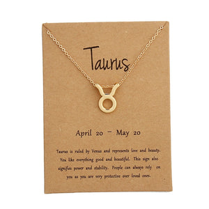 Zodiac Sign Necklace for Women