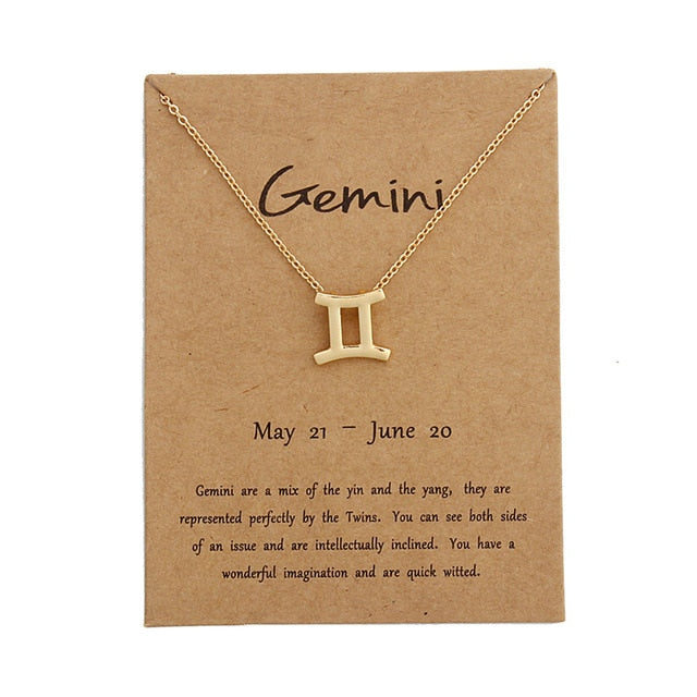 Zodiac Sign Necklace for Women