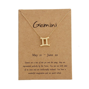 Zodiac Sign Necklace for Women