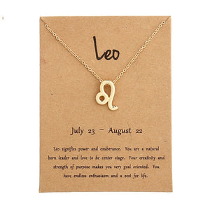 Zodiac Sign Necklace for Women