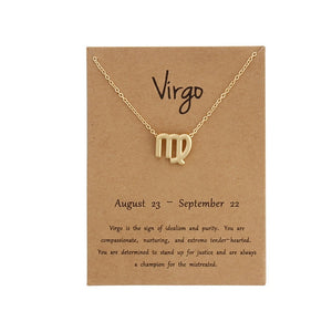 Zodiac Sign Necklace for Women