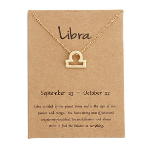 Zodiac Sign Necklace for Women