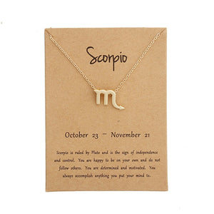 Zodiac Sign Necklace for Women