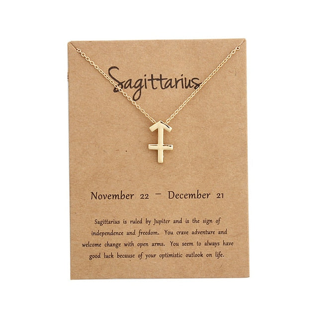 Zodiac Sign Necklace for Women