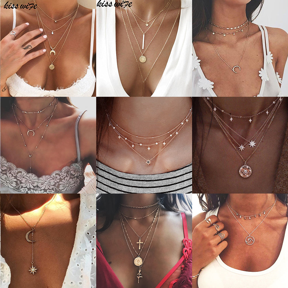 Multiple Necklace Pendant For Women