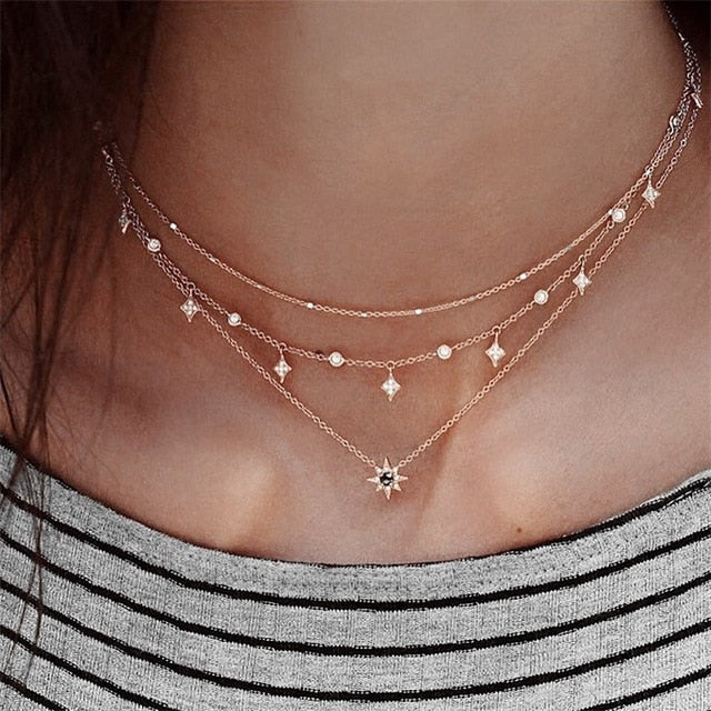 Multiple Necklace Pendant For Women