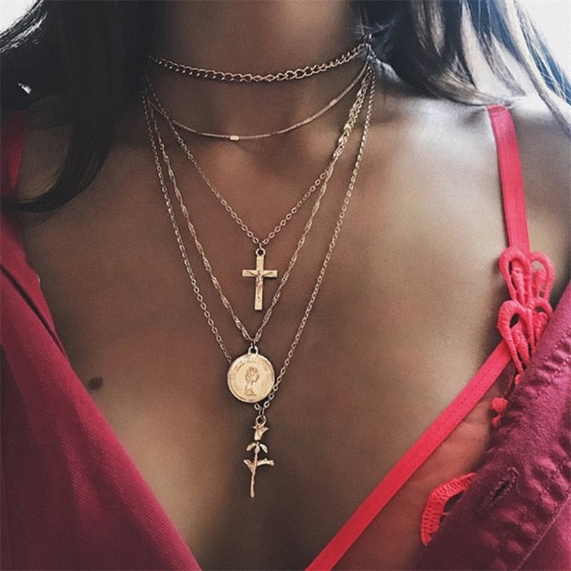 Multiple Necklace Pendant For Women